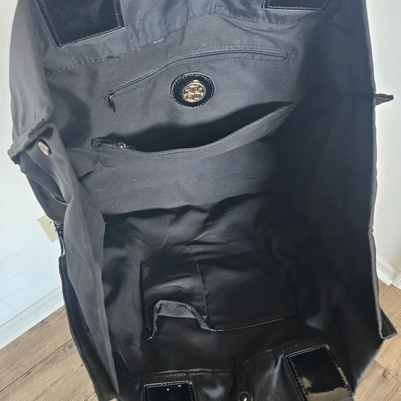 Tory Burch Black Ella Tote - Picture 6 of 9